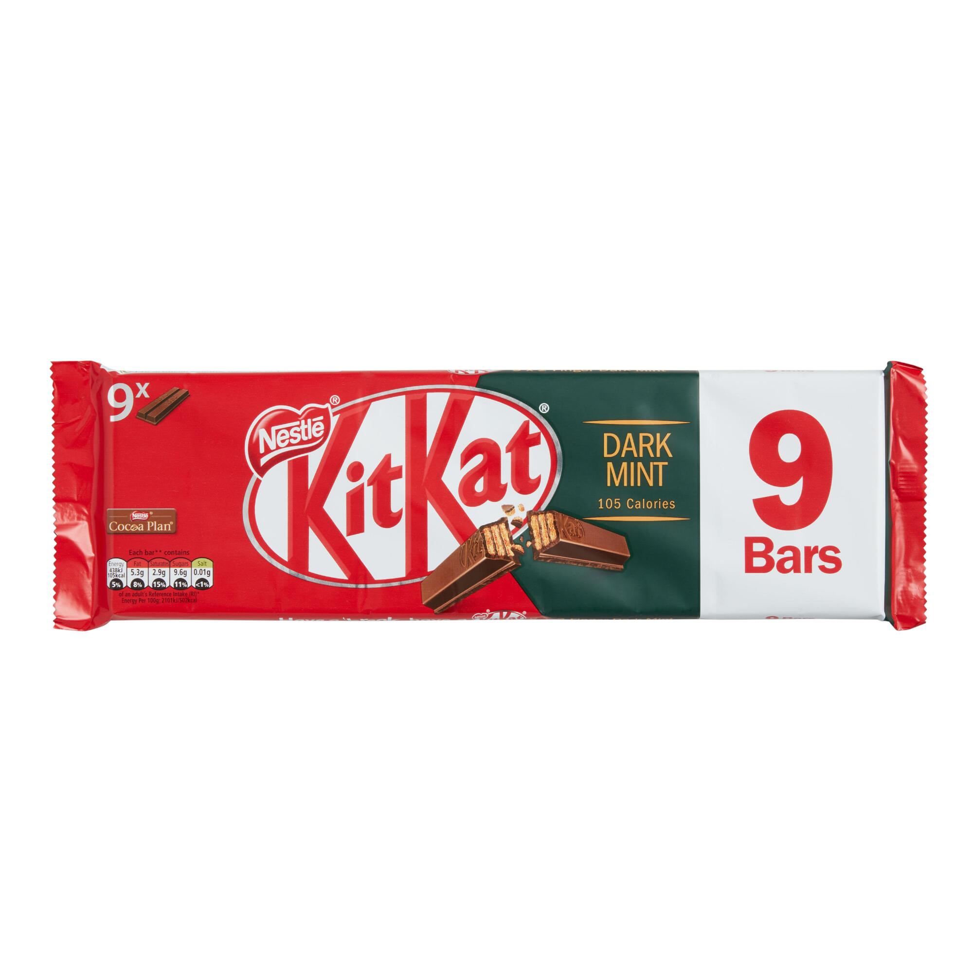 Nestle Kit Kat Dark Chocolate Mint Wafer Bars 9 Piece by World Market