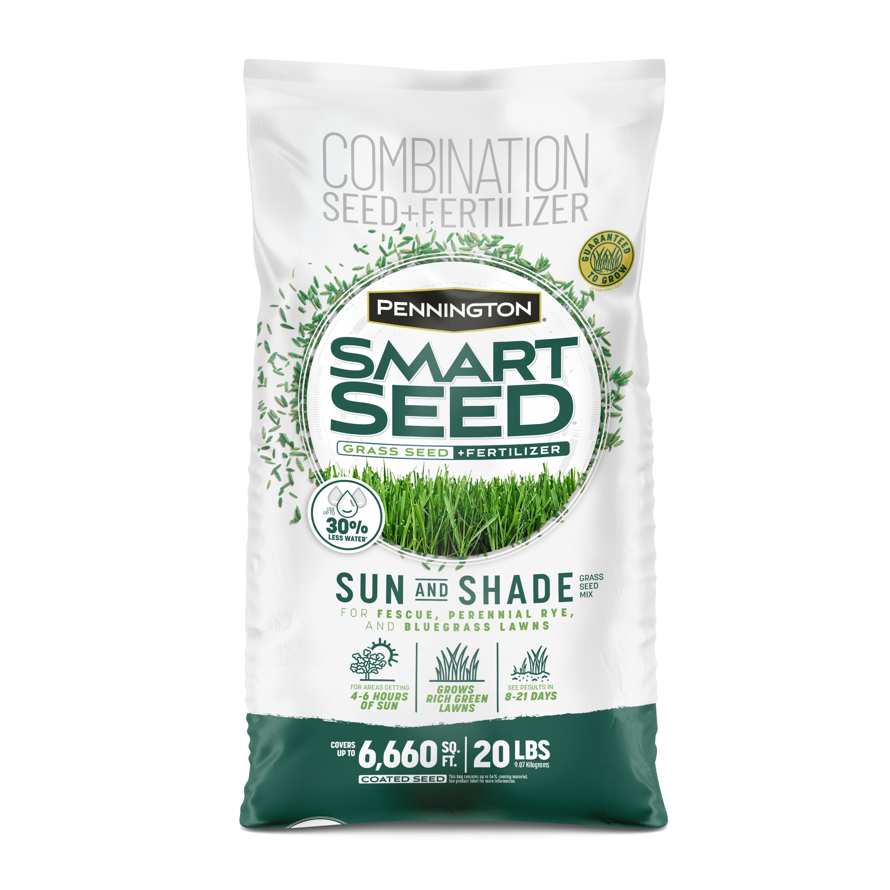 Pennington Smart Seed Sun and Shade North 20-lb Mixture/Blend Grass Seed | 2149602279