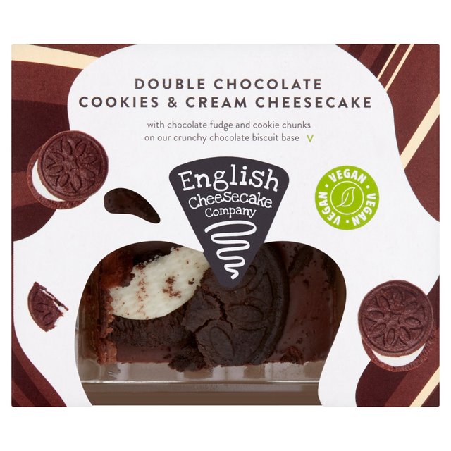 English Cheesecake Double Chocolate Cookies & Cream Vegan Cheesecake