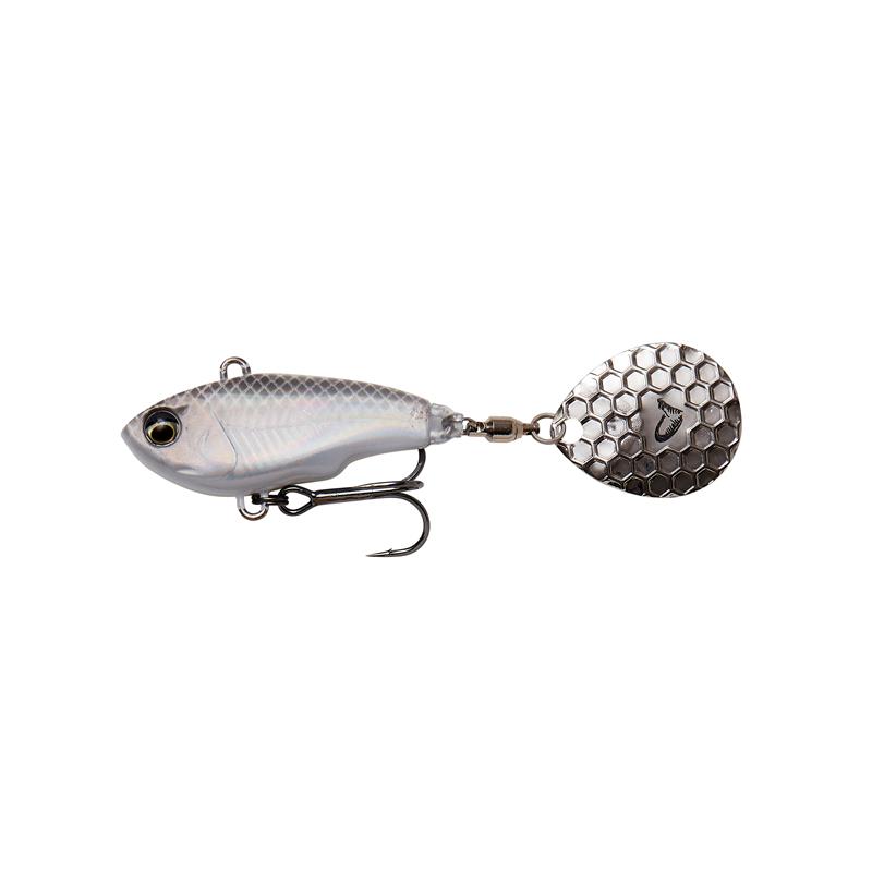 Savage Gear Fat tail Spin 6,5cm,16g White Silver