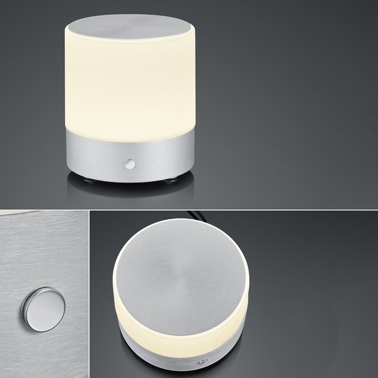 BANKAMP Button LED-pöytälamppu 18,5cm alumiini
