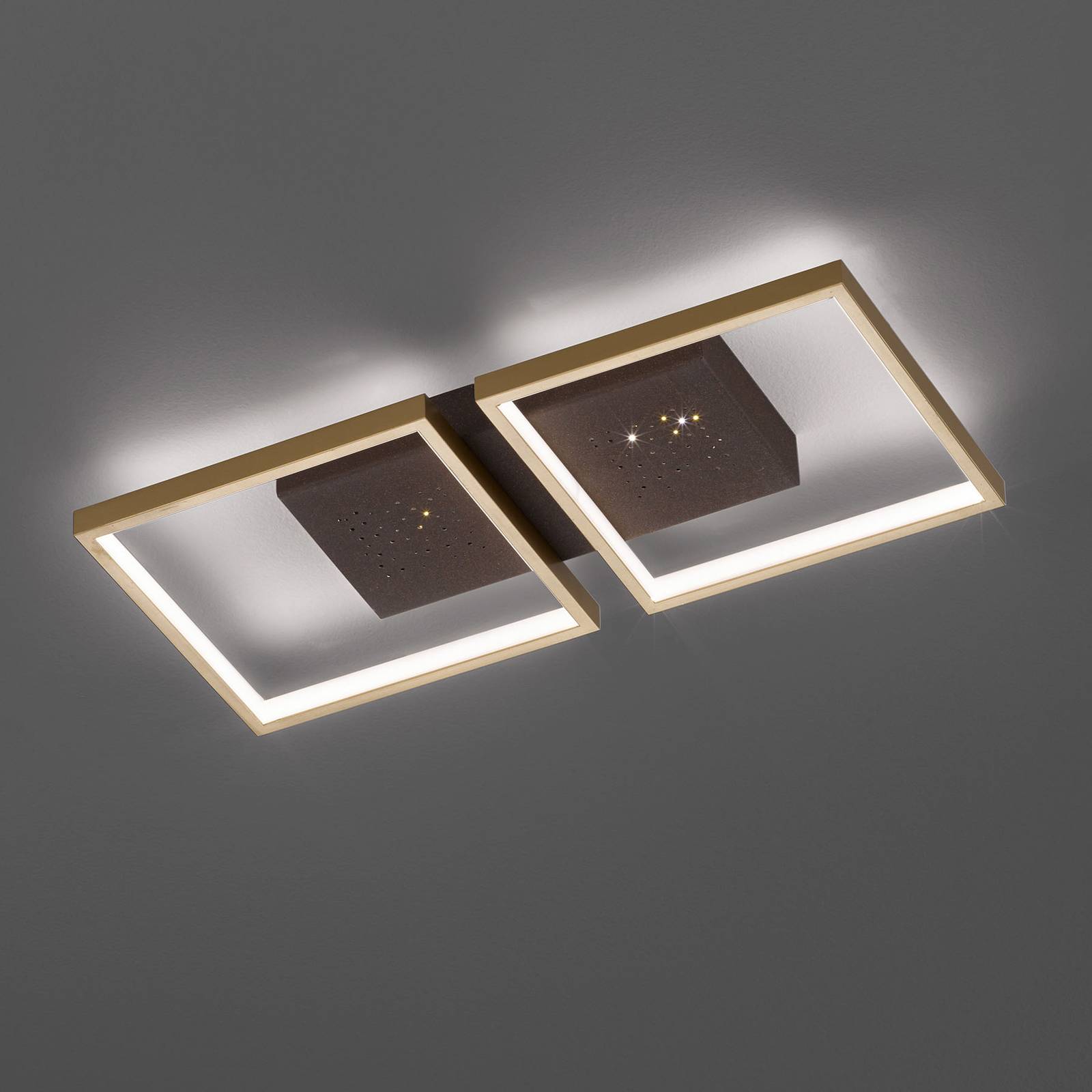 LED-kattovalaisin Pix, 2-lamppuinen 54 x 25 cm