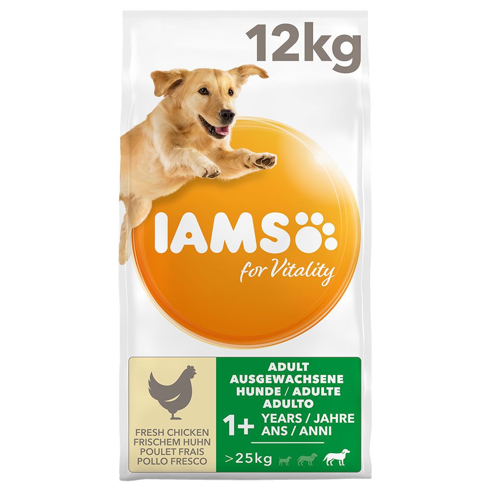 IAMS for Vitality Adult Large Dog - Chicken - Economy Pack: 2 x 12kg