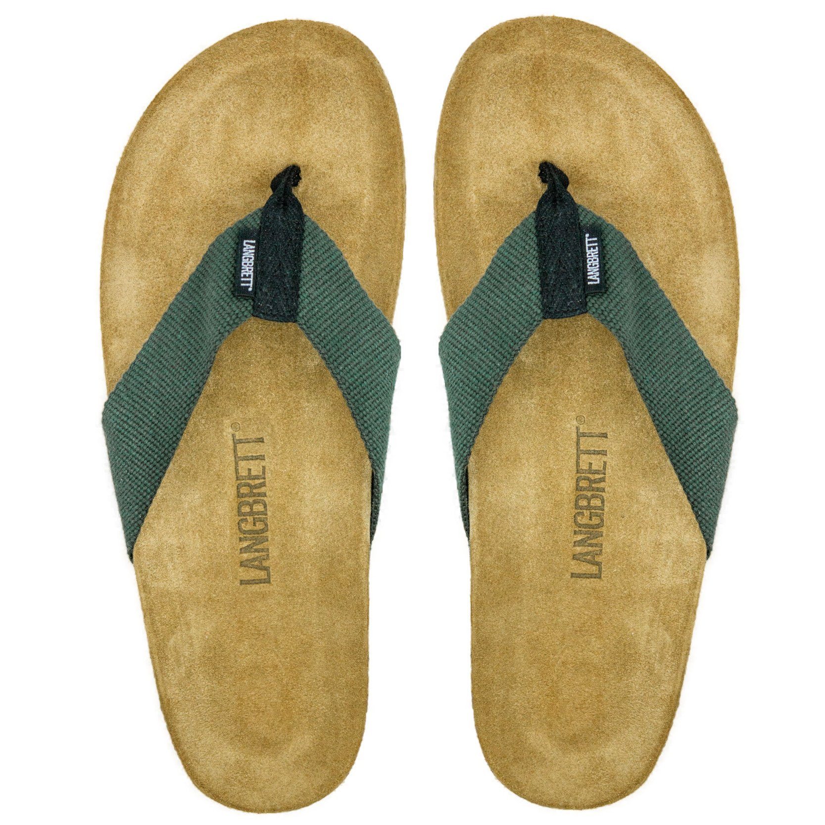 LANGBRETT GUR Ecological sandals, Green / 45