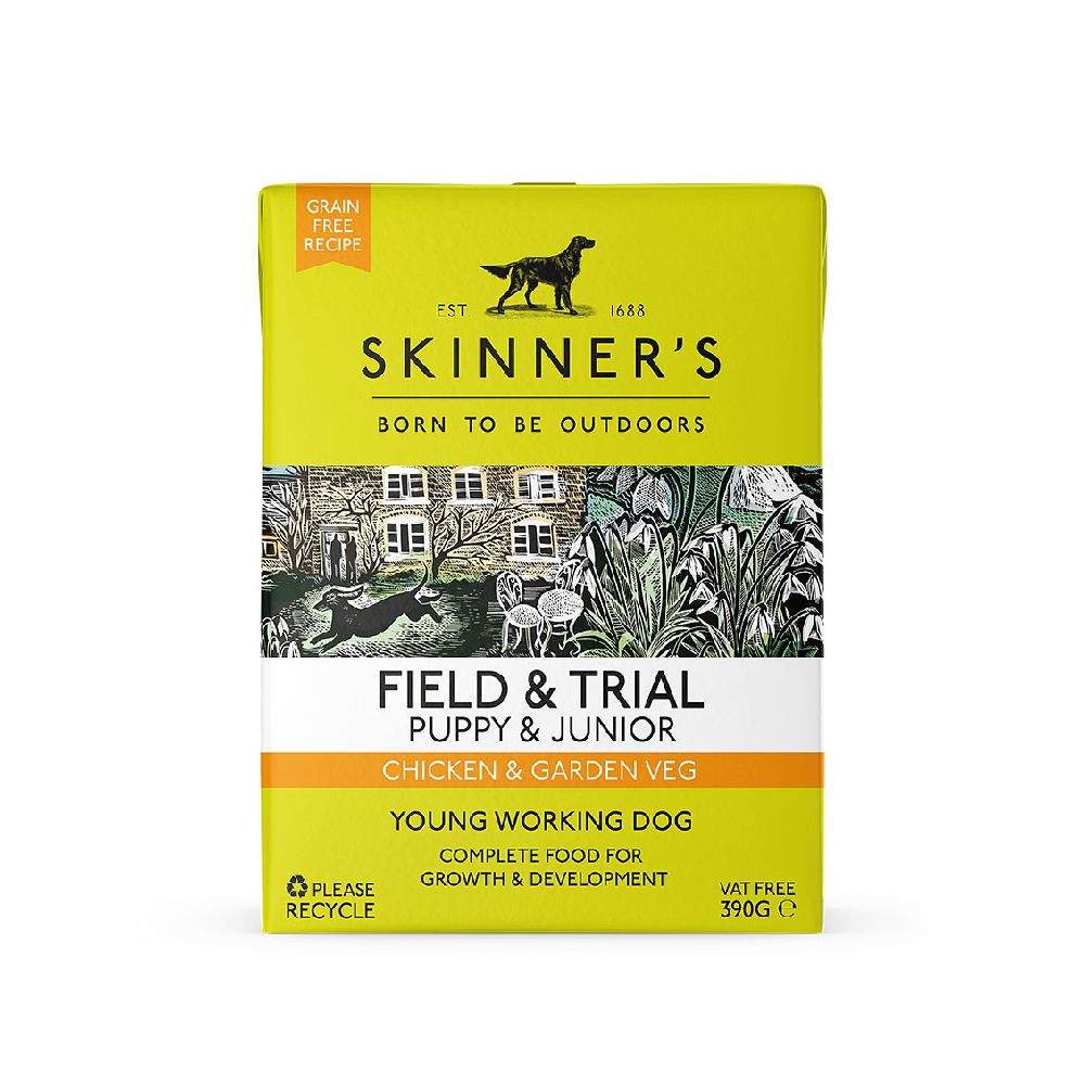 Skinner's Field & Trial Puppy & Junior Chicken & Garden Veg - 18 x 390g