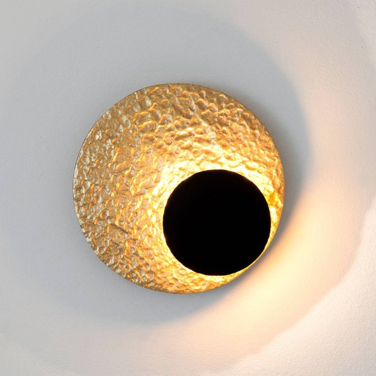 LED-seinävalaisin Infinity, kulta, Ø 20 cm