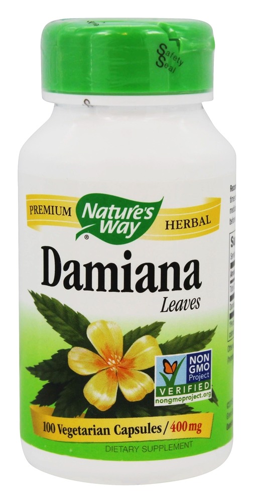 Nature's Way - Damiana Leaves 400 mg. - 100 Vegetarian Capsules