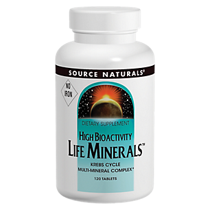 High Bioactivity Life Minerals Iron Free - Krebs Cycle Multi-Mineral Complex (120 Tablets)