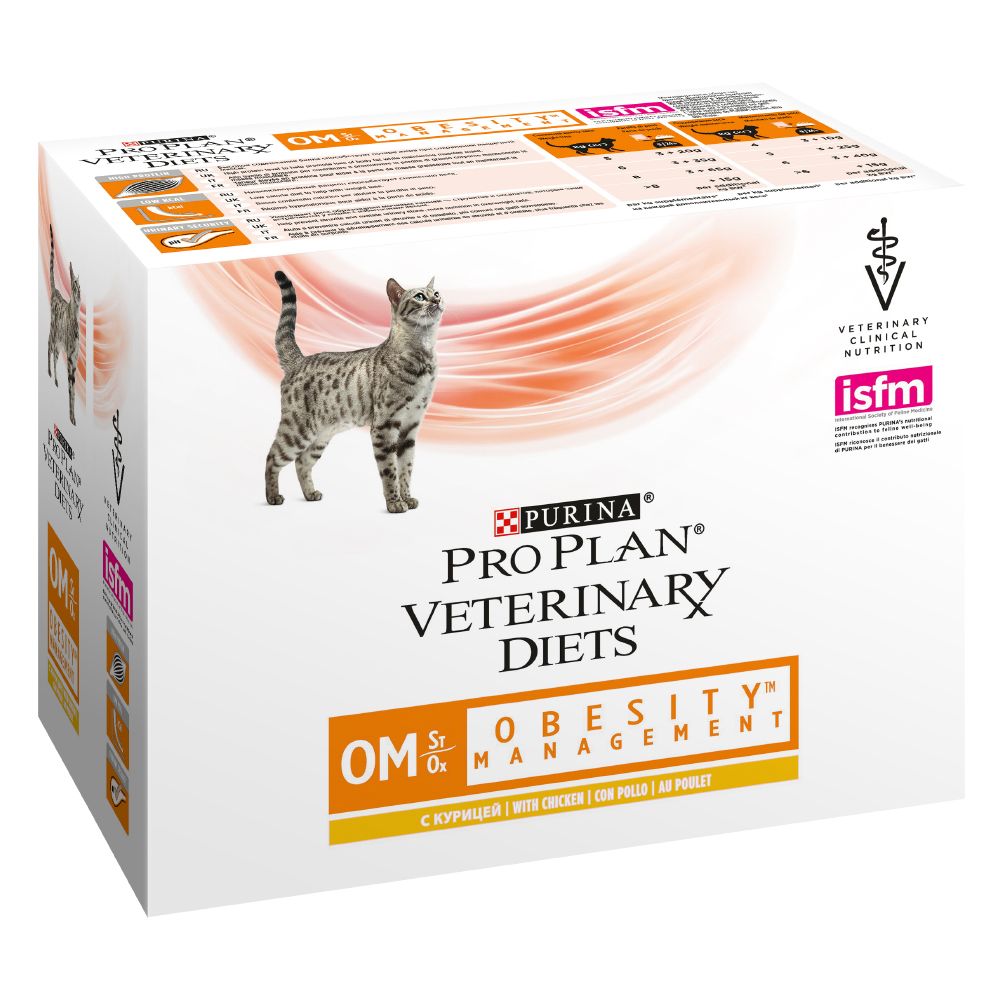 Purina Pro Plan Veterinary Diets Feline OM Obesity Management - Chicken - Saver Pack: 20 x 85g