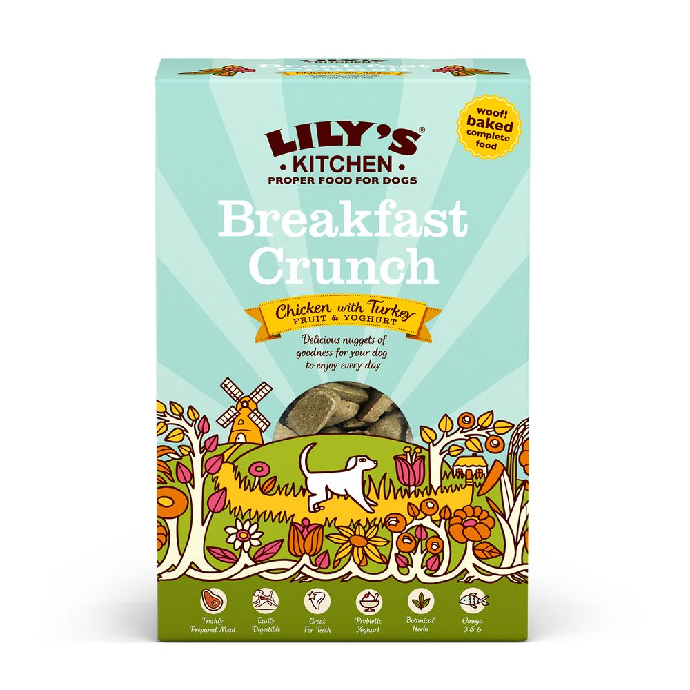 Lily's Kitchen Adult Dry Dog Food - Breakfast Crunch - Economy Pack 2 x 800g