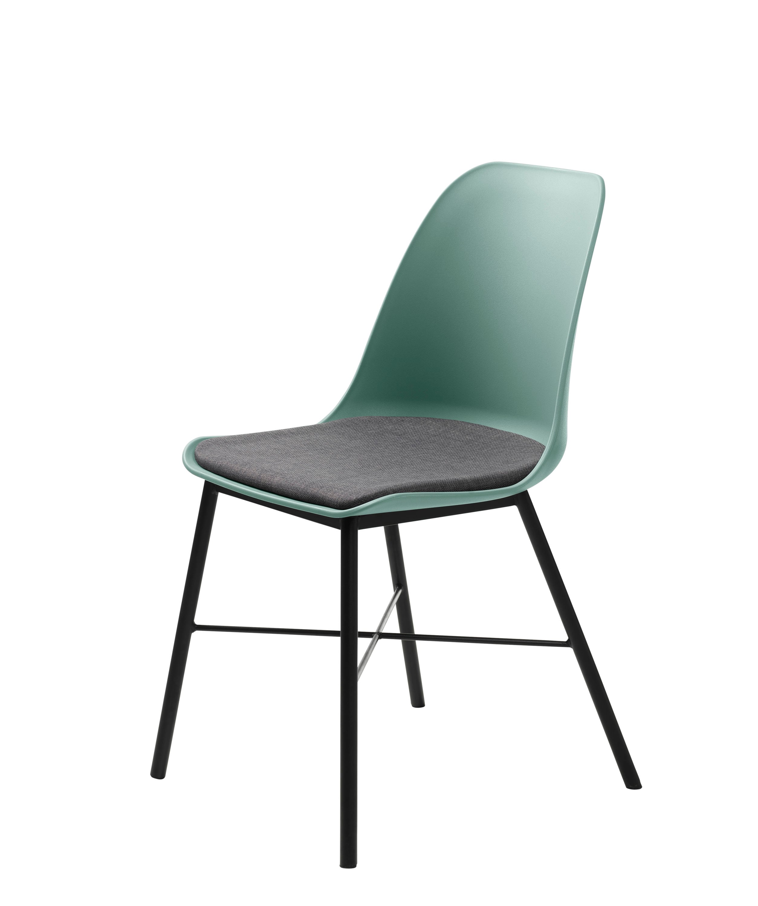 Unique Furniture Set of 2 Tampa Contemporary/Modern Polyester/Polyester Blend Upholstered Dining Side Chair (Metal Frame) in Green | LW-36611099