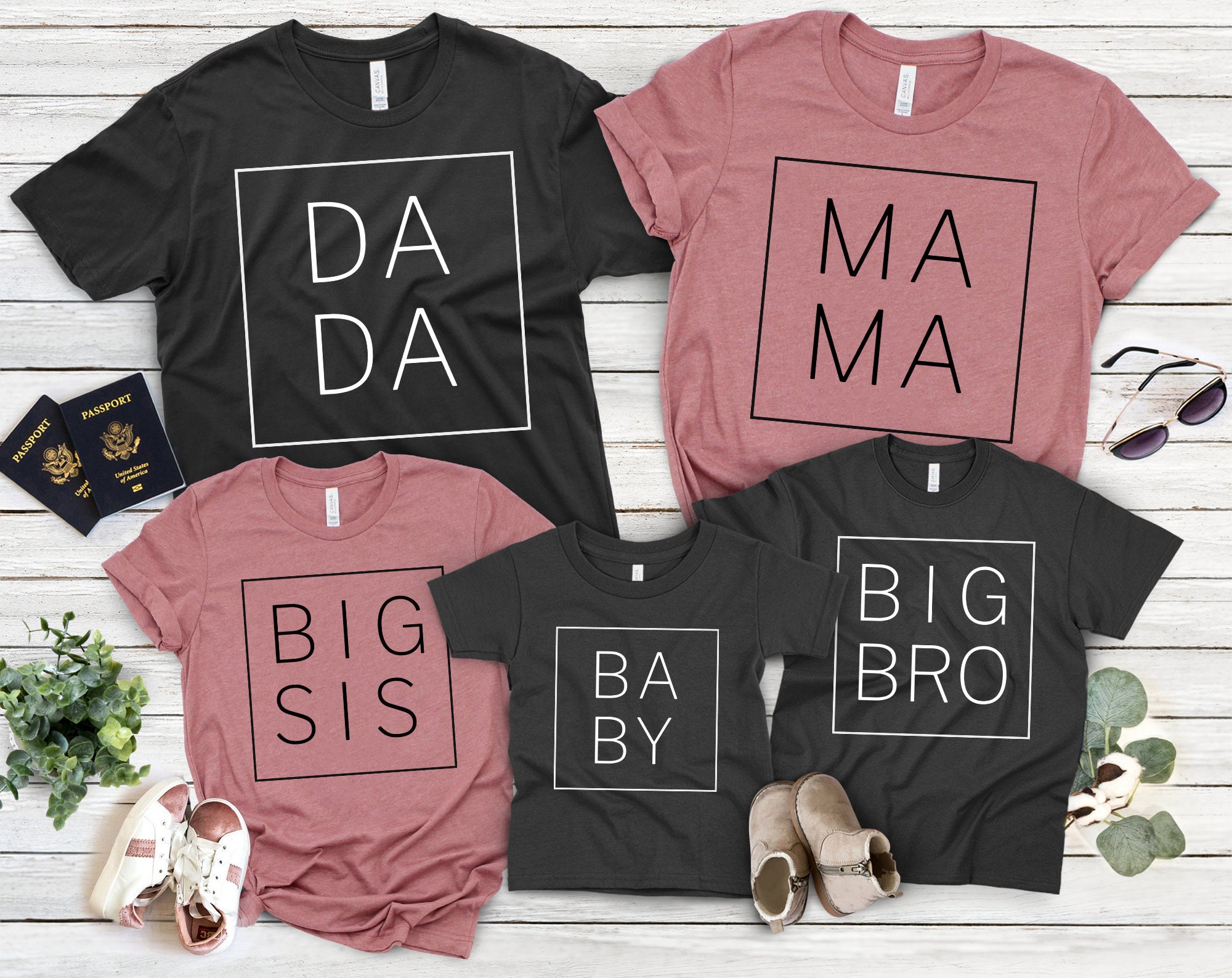 Personalized Dad Mom Shirt, Matching Family T-Shirts, Brother Sister Baby Shirts, Father Life Mothers Day Gift - 022702