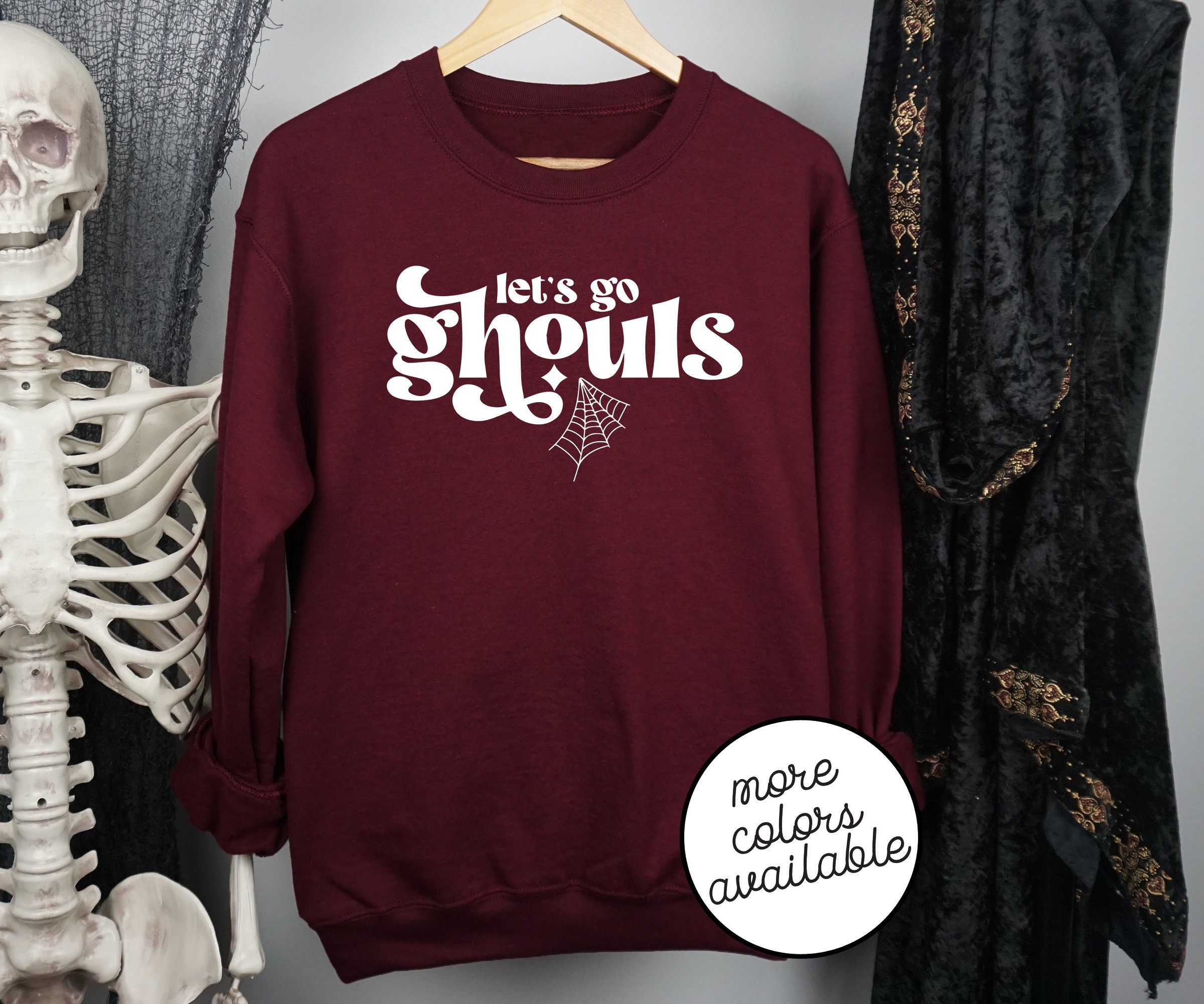 Halloween Lets Go Ghouls Unisex Sweater - Mens & Womens Sweatshirt