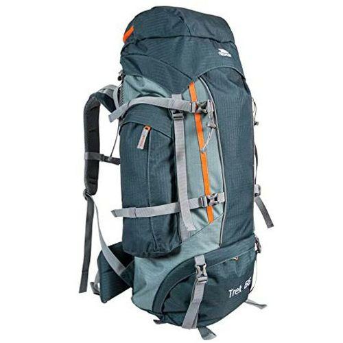 Trespass Unisex Camping Hiking Bag Backpack Various Colours Trek66 - Olive 66 Litre
