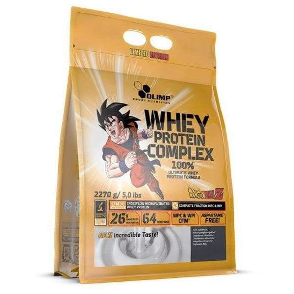 Whey Protein Complex 100% Limited Edition Dragon Ball, White Chocolate with Raspberry - 2270 grams