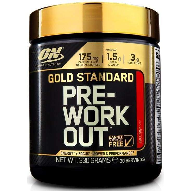 Gold Standard Pre-Workout, Fruit Punch - 330 grams
