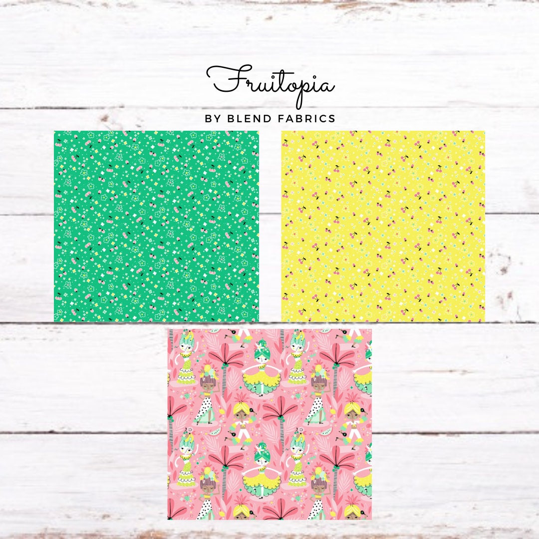 Blend Fabrics - Fruitopia Cotton By Stacy Peterson -Each Sold The Yard