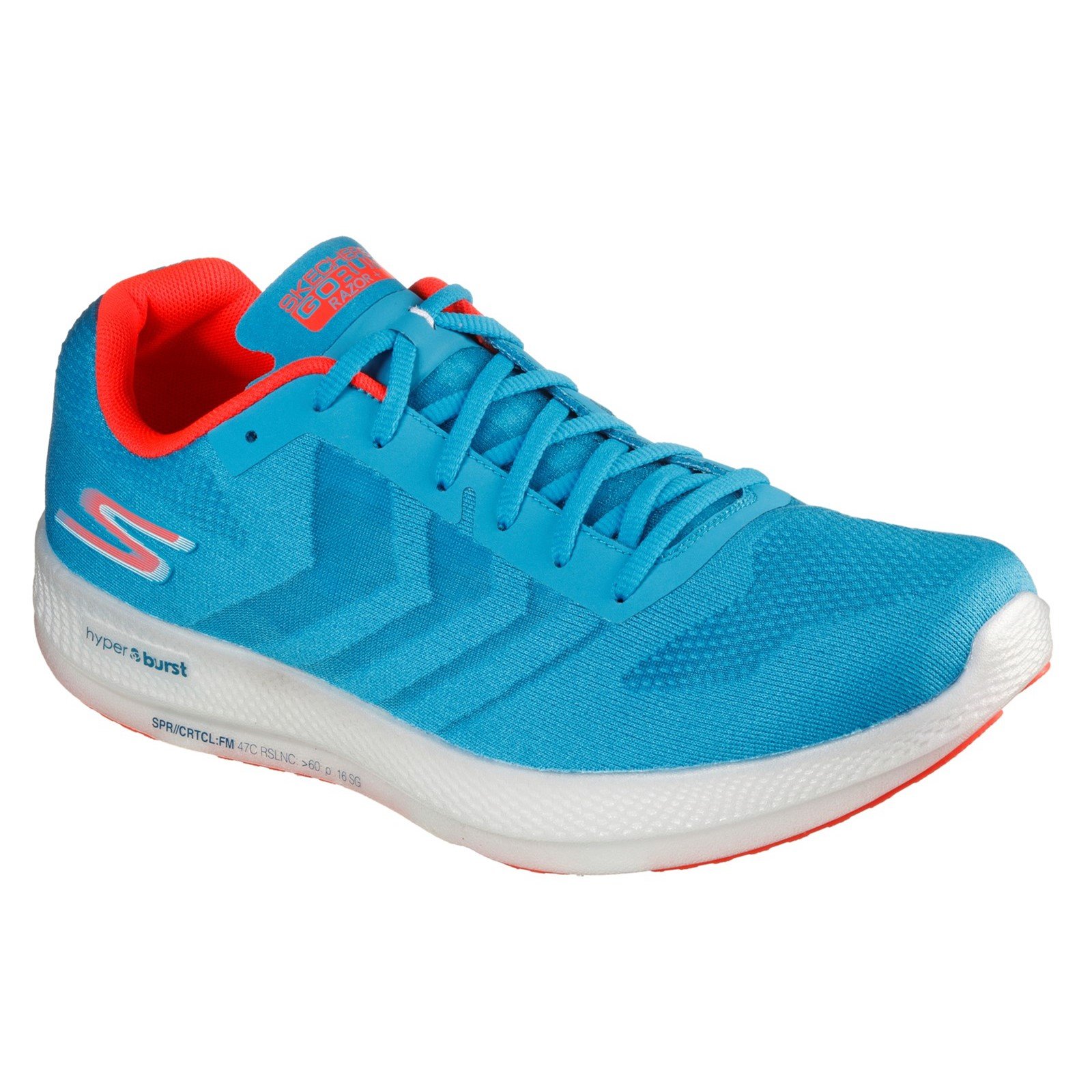 Skechers Men's Go Run Razor Trainer Multicolor 32699 - Blue/Coral 11