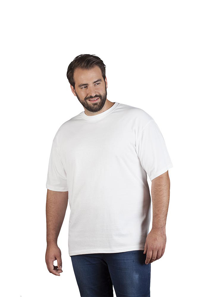 Premium T-Shirt Plus Size Herren, Weiß, 4XL