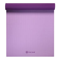 Gaiam Premium Metallic Yoga Mat (6mm) - Aubergine Medallion