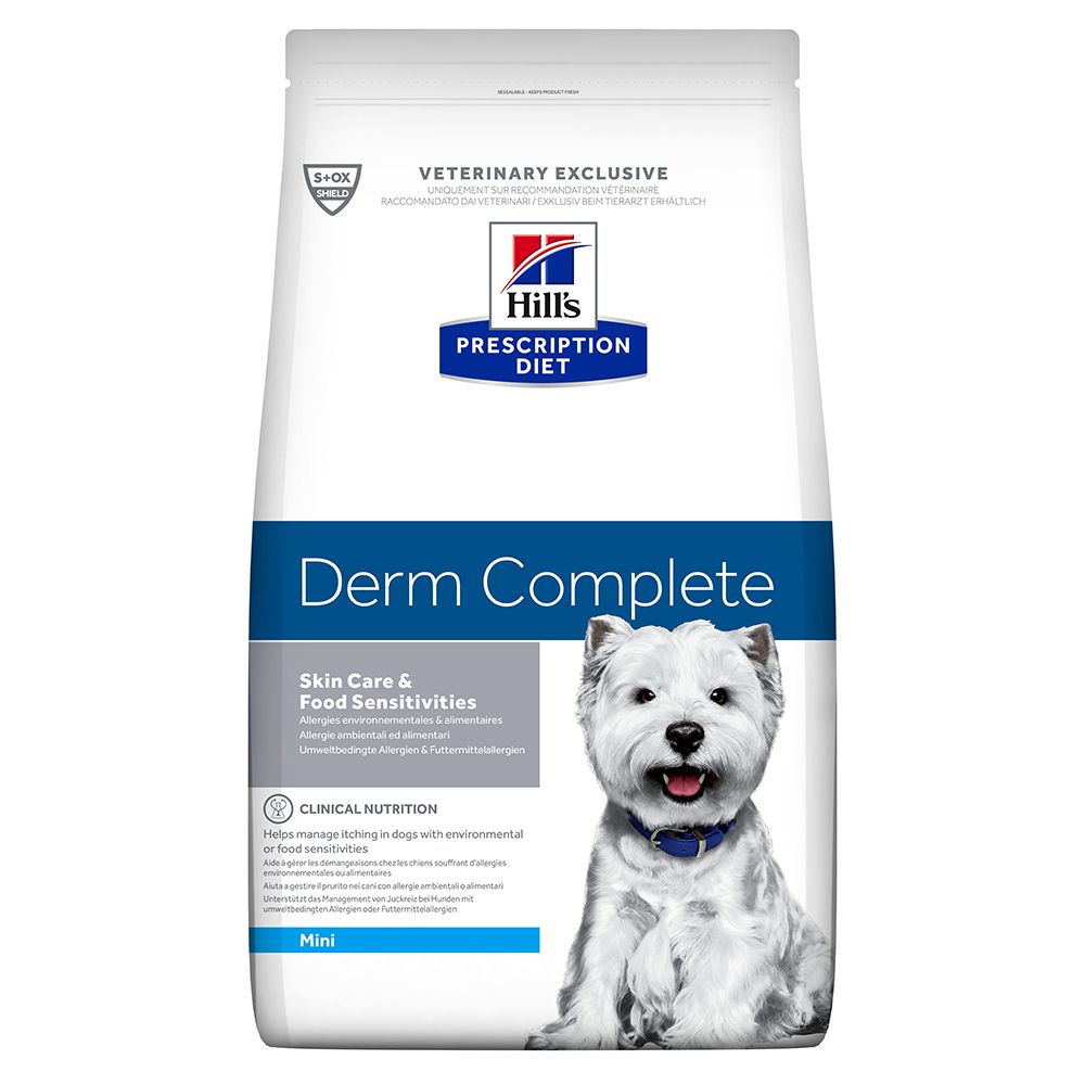 Hill's Prescription Diet Canine Mini Derm Complete Dry Dog Food - Economy Pack: 2 x 6kg
