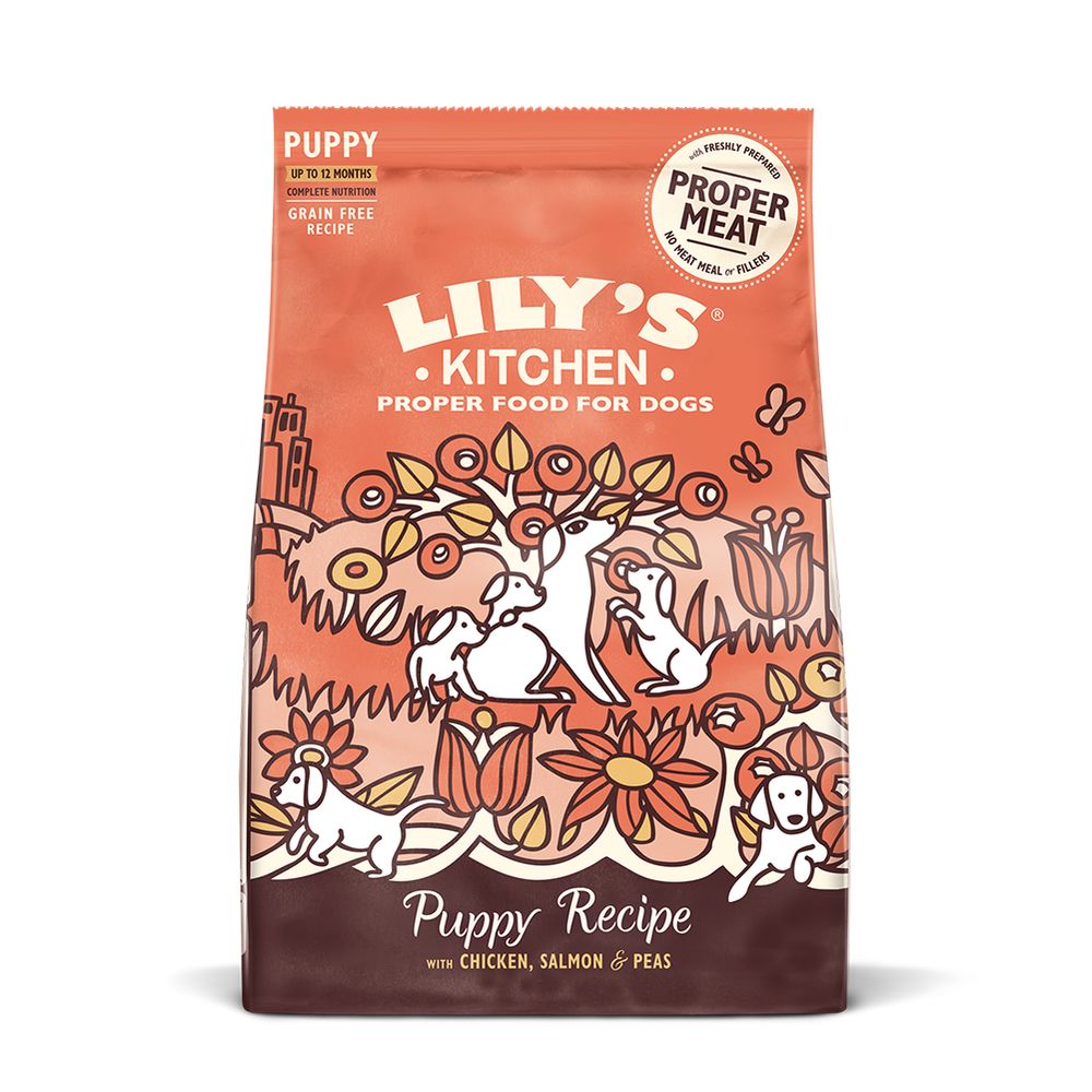 Lily's Kitchen Puppy Dry Dog Food - Chicken, Salmon & Peas - 7kg
