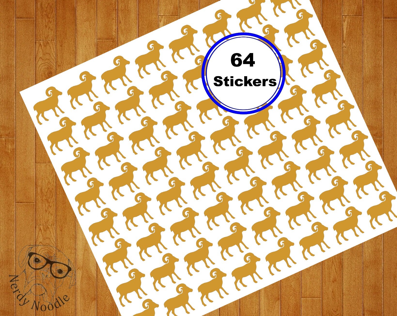 Ram Stickers, 64, Planner Sticker Set, Envelope Seals, Sticker, Ram, Scrapbook Party Stickers