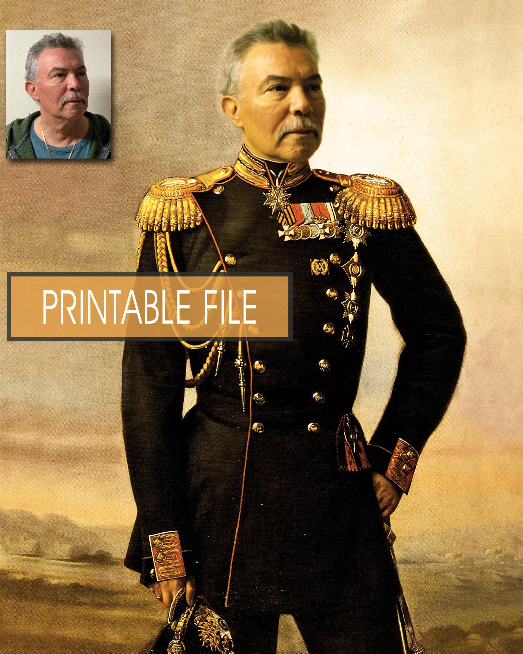 Digital Personalized Historical Portrait, Royal Renaissance Portraits, Victorian Governor General Printable
