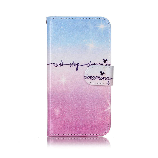 Moberg LG X Screen Läderfodral - Never Stop Dreaming