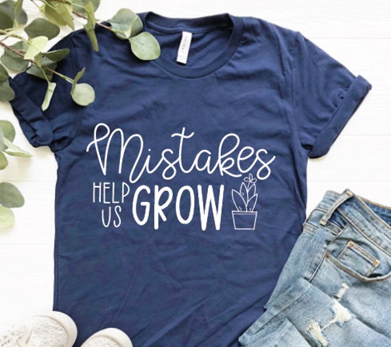 Mistakes Help Us Grow/Teacher Shirts Growth Mindset Shirt Counselor Shirt/ Sel Social Worker