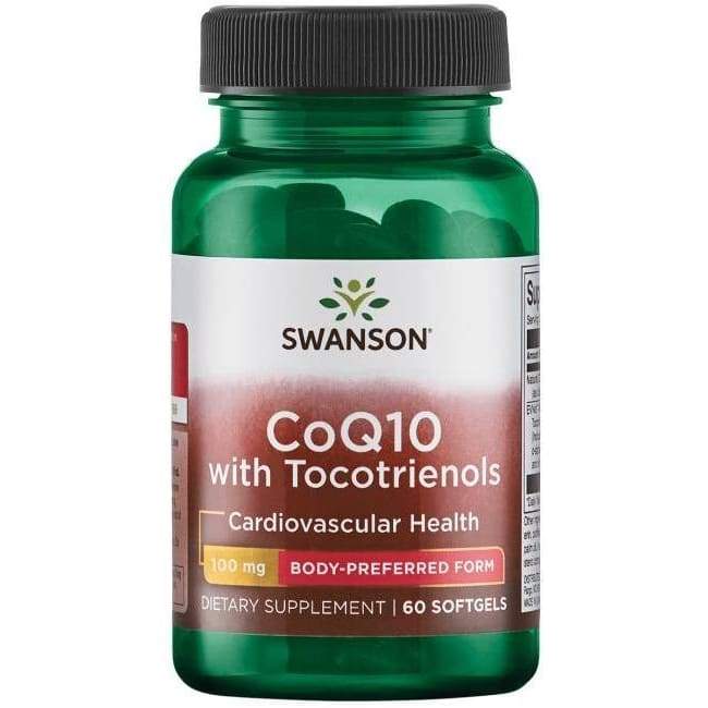 CoQ10 with 10mg Tocotrienols, 100mg - 60 softgels
