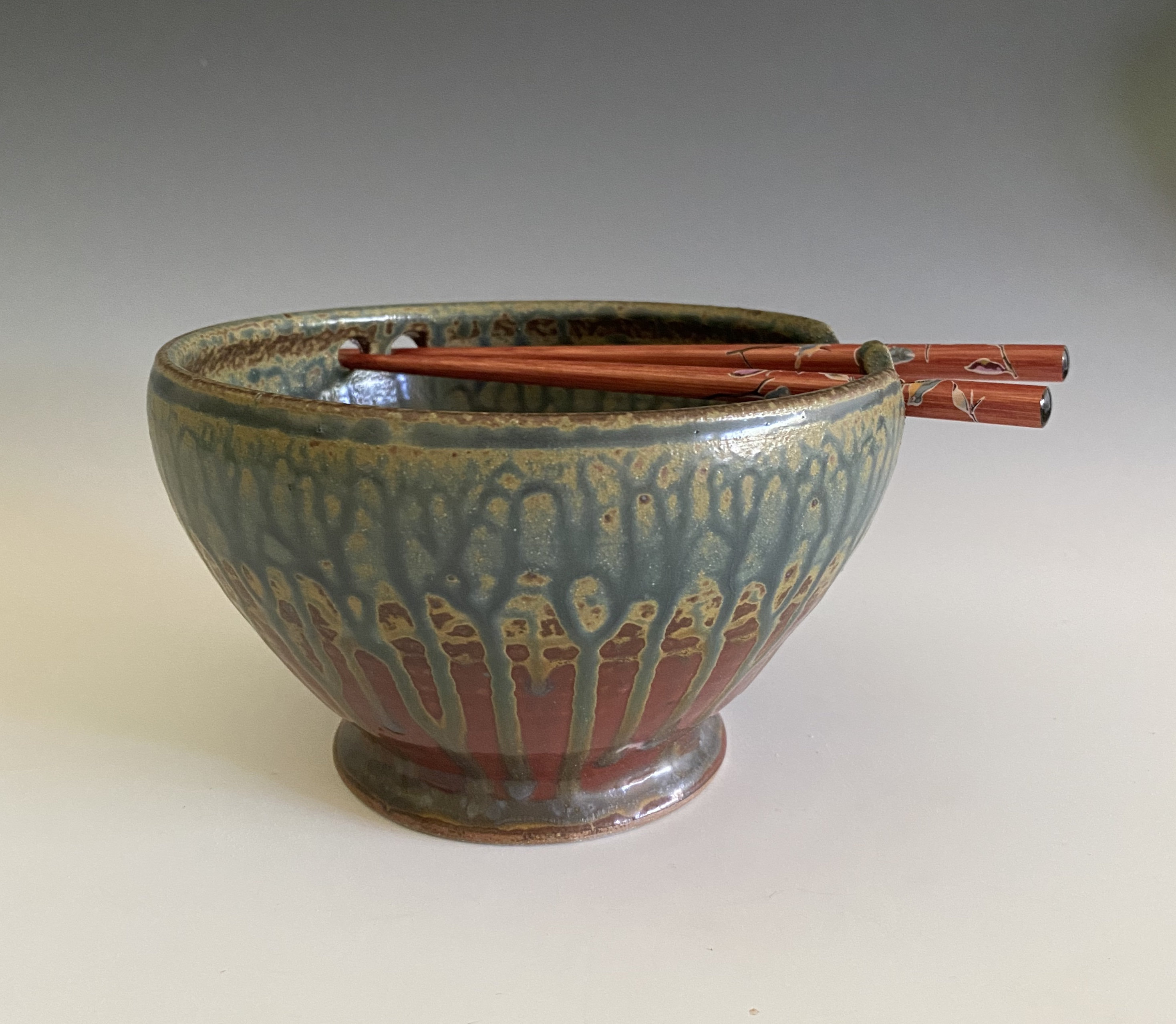 Handmade Pottery Ramen Bowl; Rice Pho Bowl