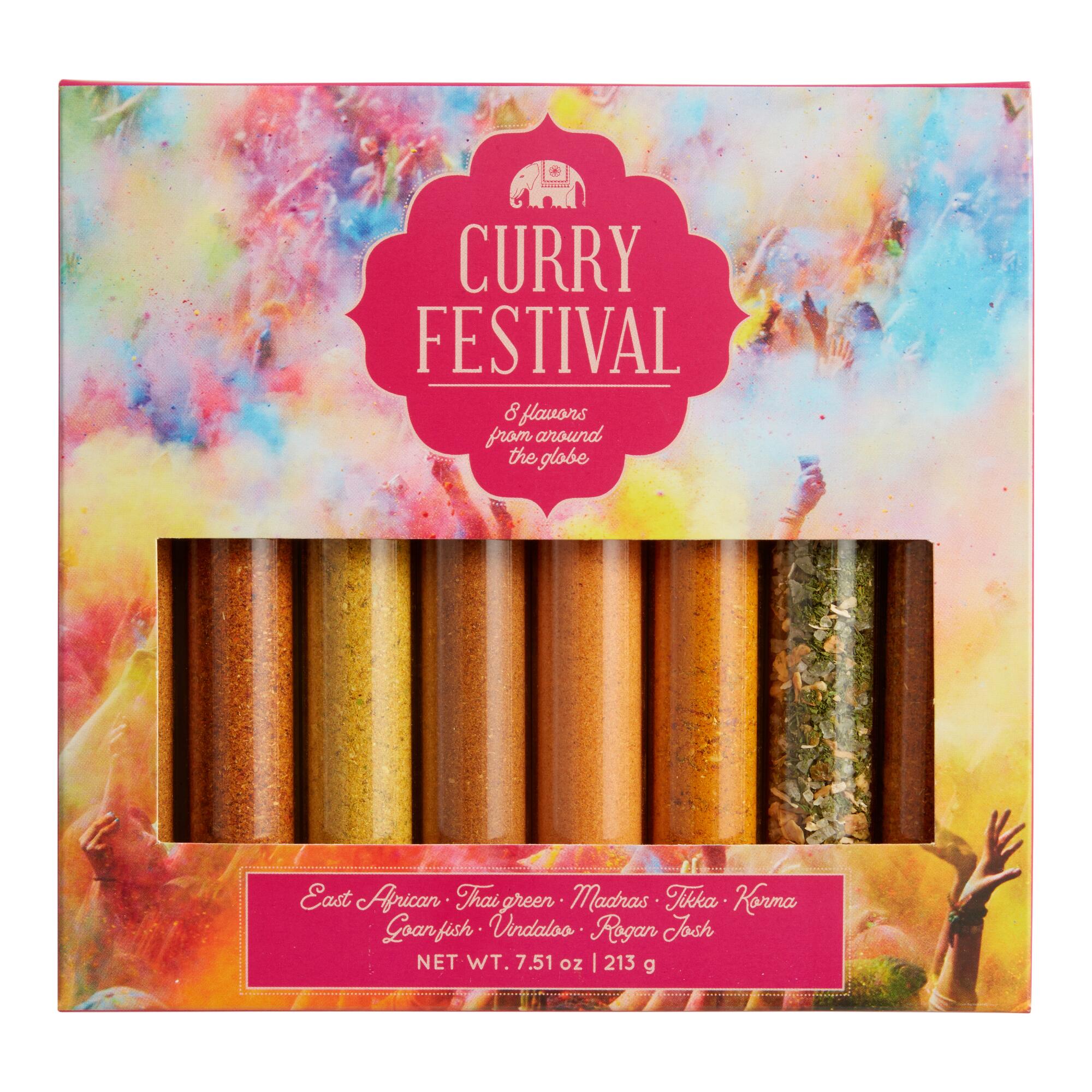 Curry Festival Spice Tube Gift Set 8 Pack by World Market