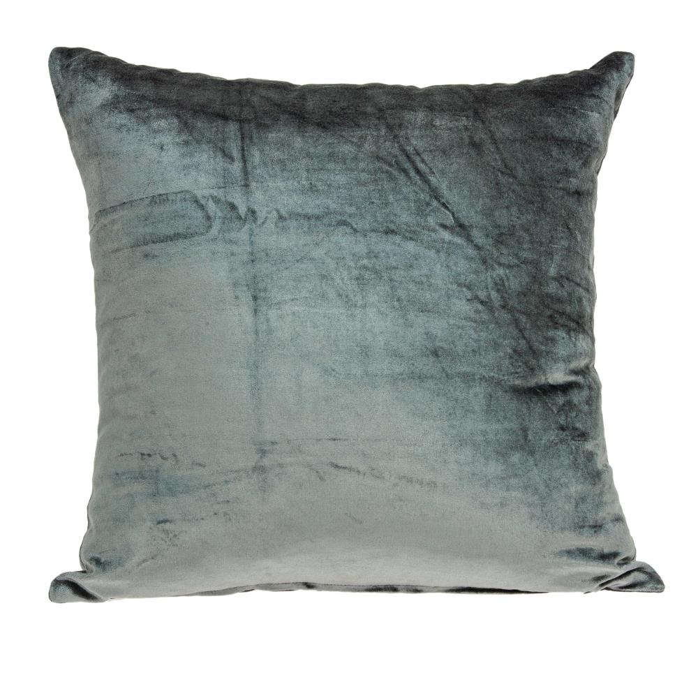 HomeRoots Jordan Charcoal Standard Cotton Viscose Blend Pillow Case in Off-White | 334010