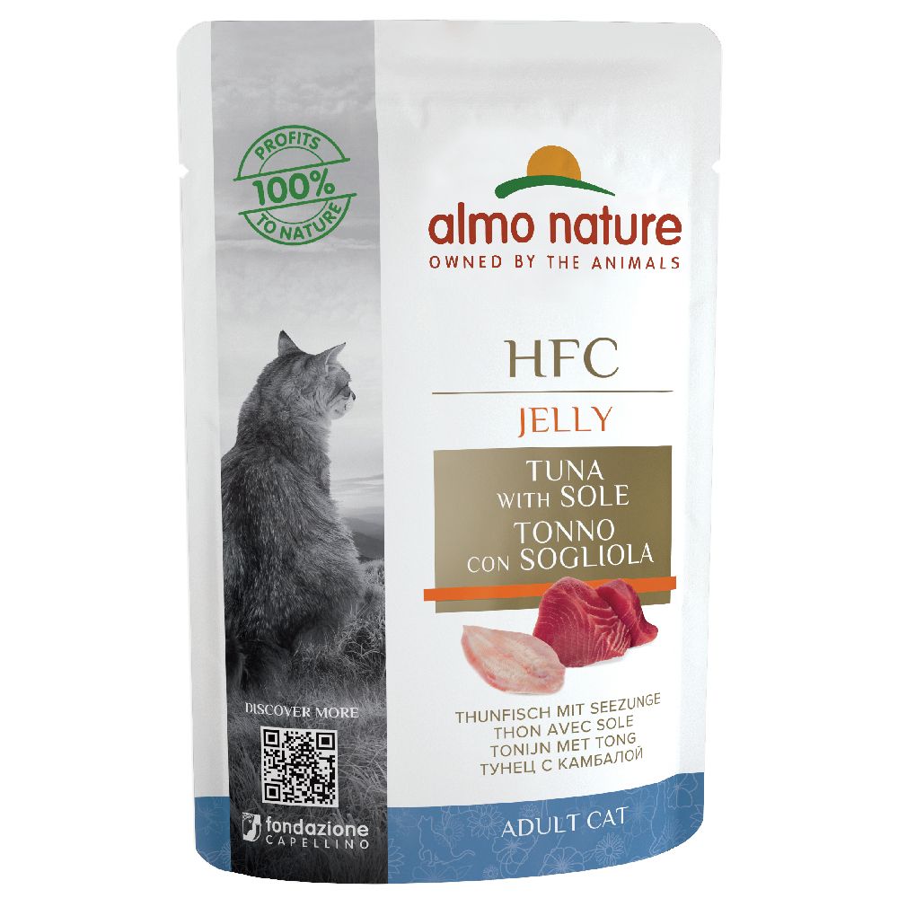 Almo Nature HFC Pouches Saver Pack 24 x 55g - 3 Tuna in Jelly Varieties