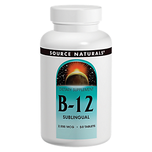 Vitamin B12 Sublingual - 2,000 MCG (50 Tablets)