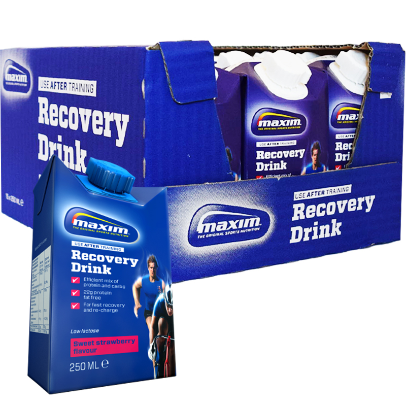 Hel Låda "Recovery Drink" Jordgubb 15 x 250ml - 73% rabatt