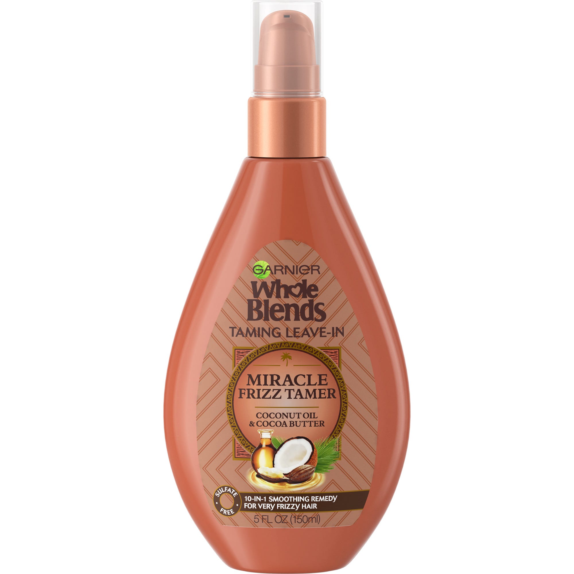 Garnier Whole Blends Miracle Frizz Tamer 10-in-1 Coconut Leave-In Treatment - 5 fl oz