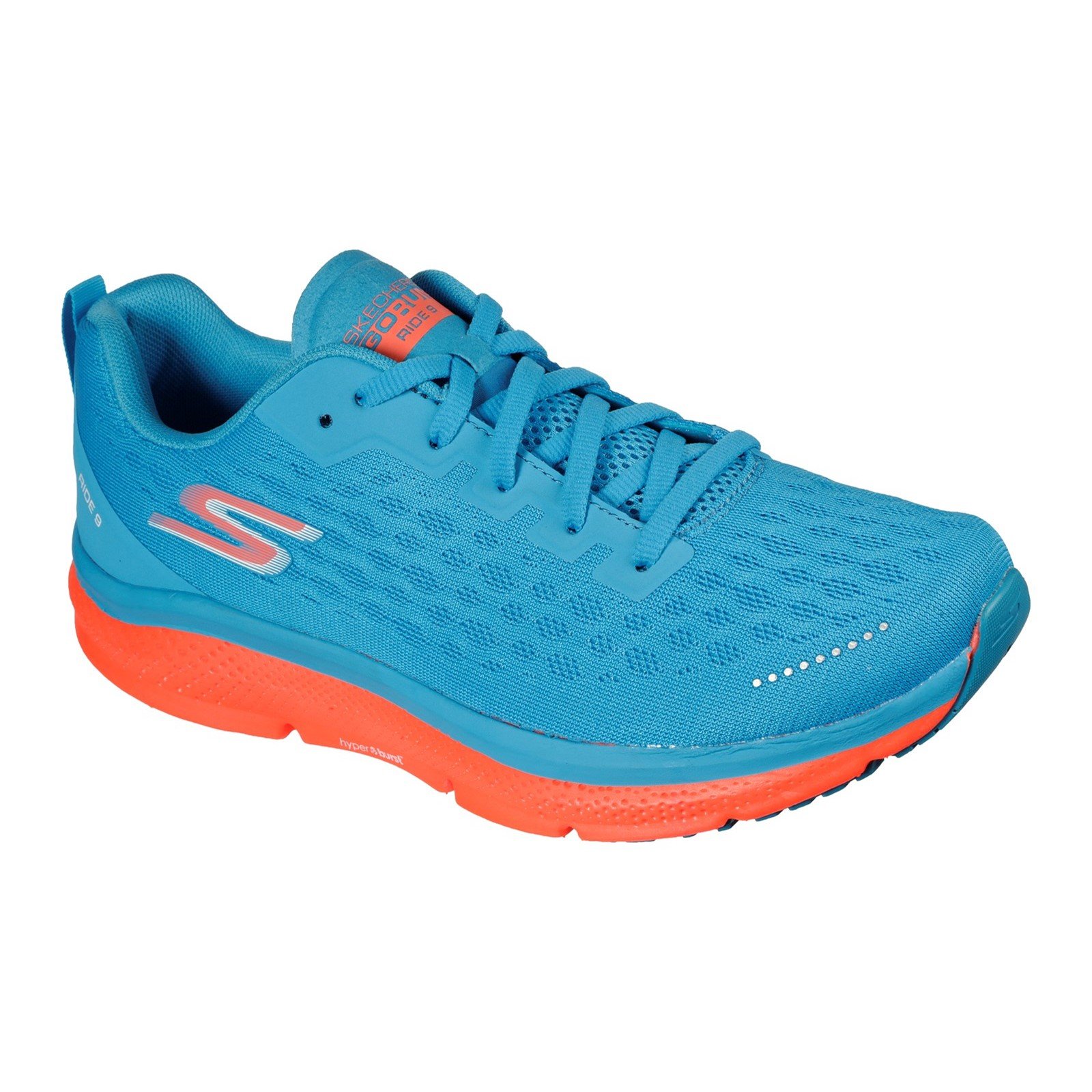 Skechers Men's Go Run Ride 9 Trainer Various Colours 32701 - Blue/Coral 11