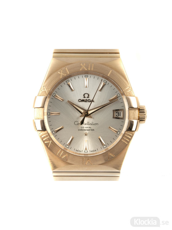 Begagnad Omega Constellation 38 18c Gold Co-Axial Chronometer 123.50.38.21.02.001