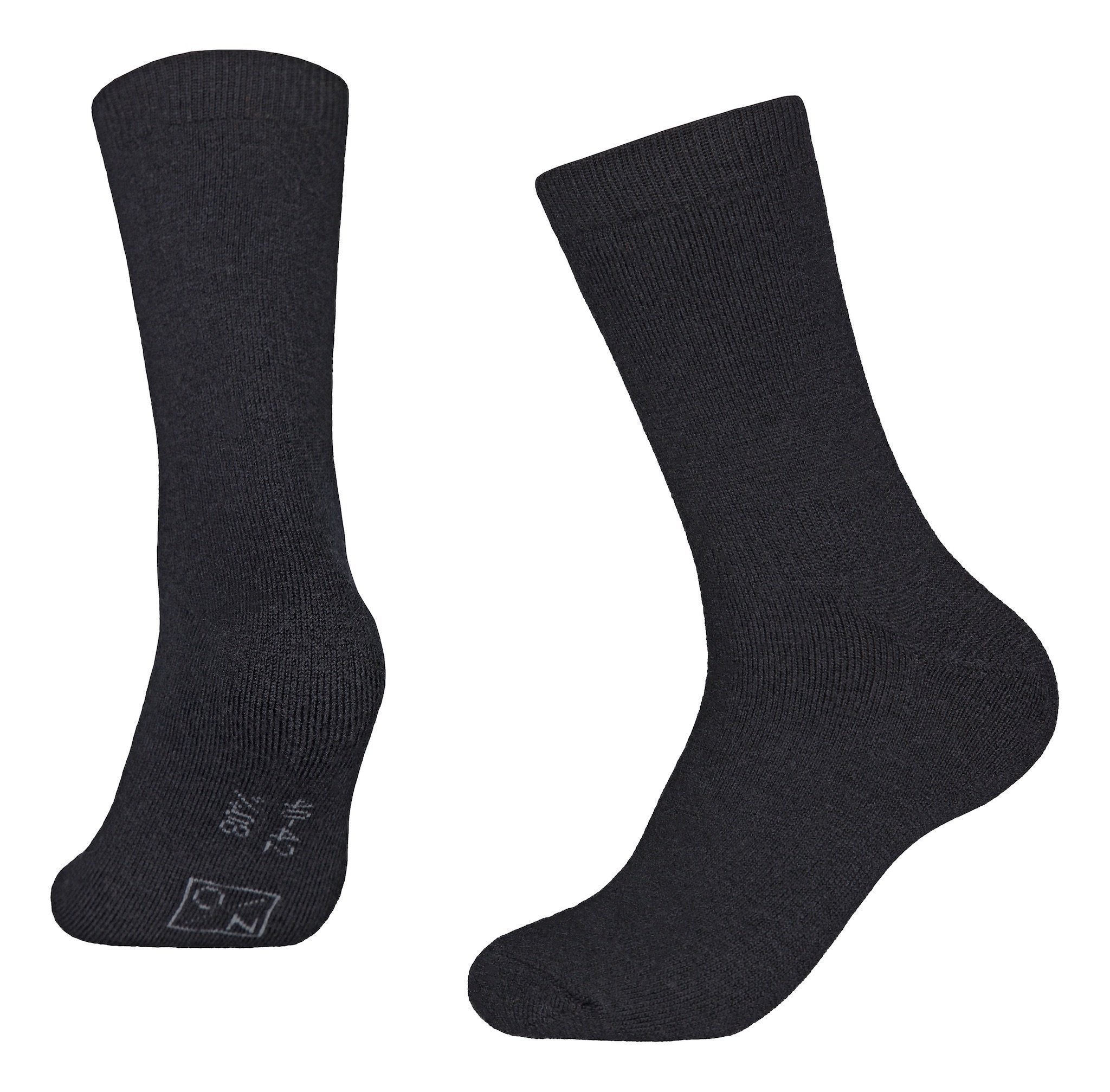 North Outdoor Merino Wool Socks - Merino 80, Black / 45-47