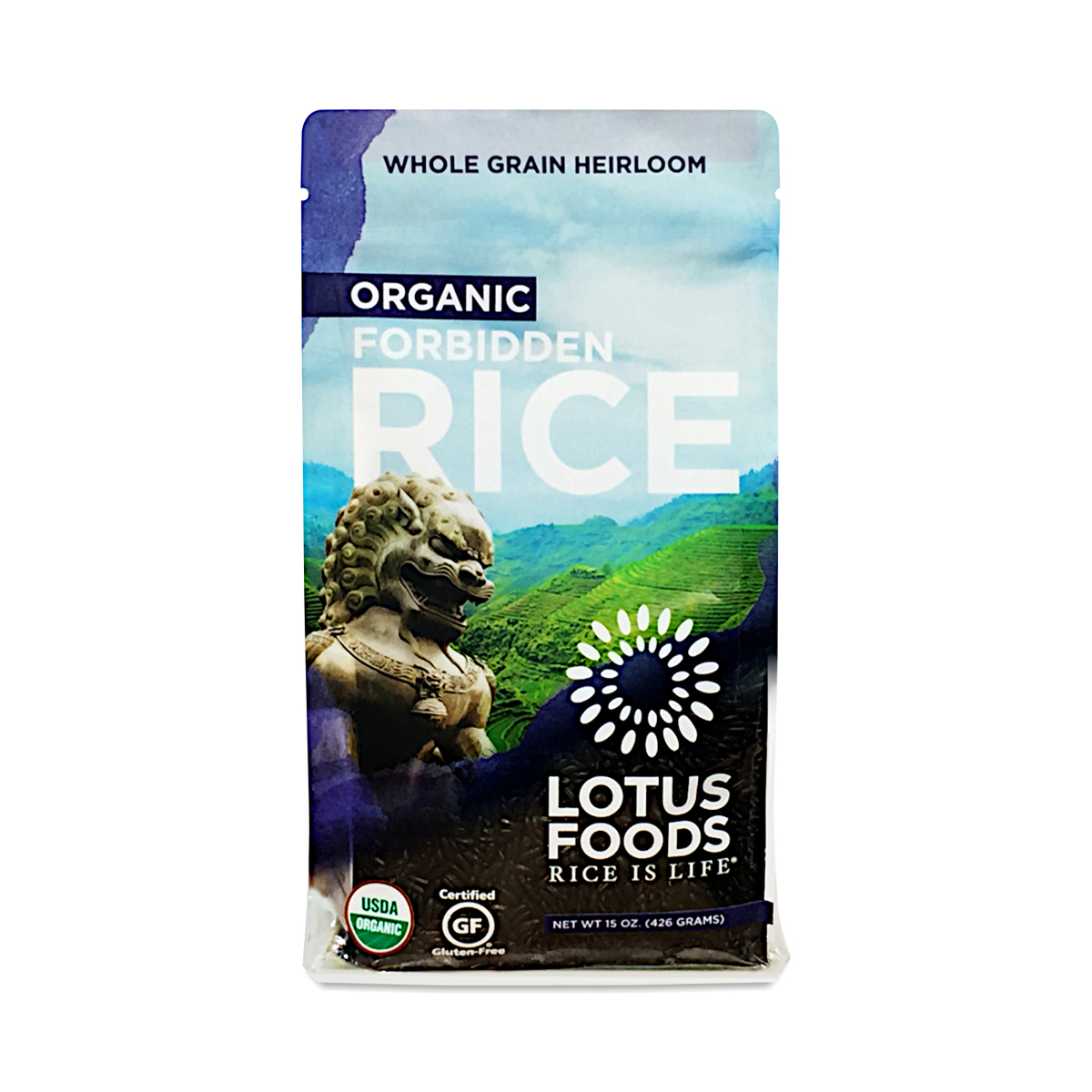 Lotus Foods Organic Forbidden Rice 15 oz bag