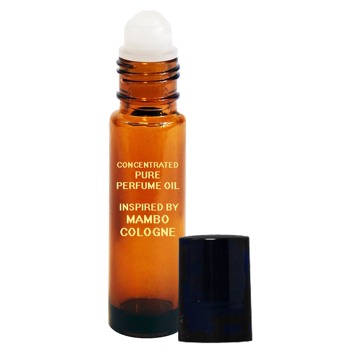Custom Blend Premium Perfume Oil - Similar Accords To Mambo Cologne For Men, Amber Glass Rollerball Bottle 10Ml
