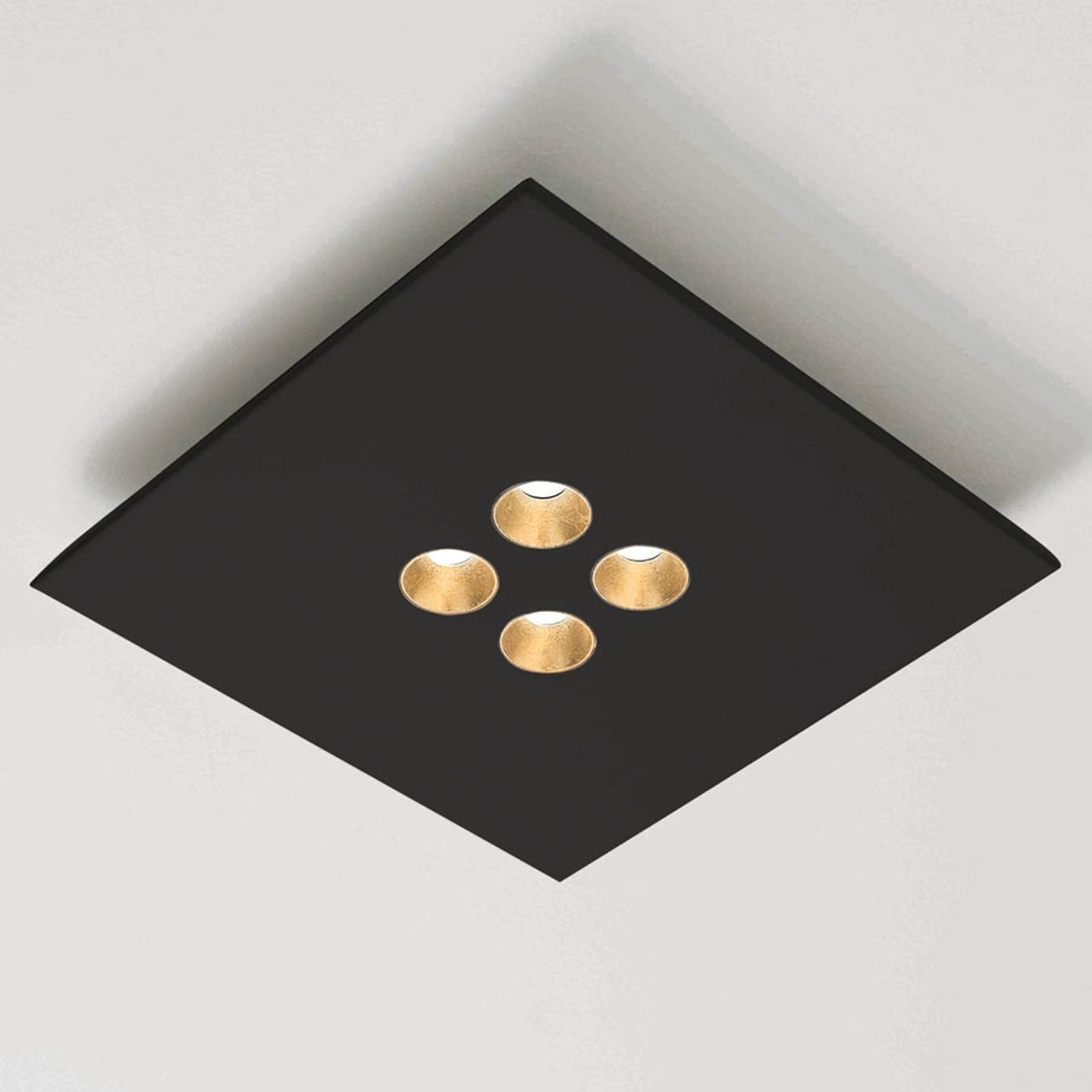 ICONE Confort -LED-kattovalaisin, tyylikäs musta