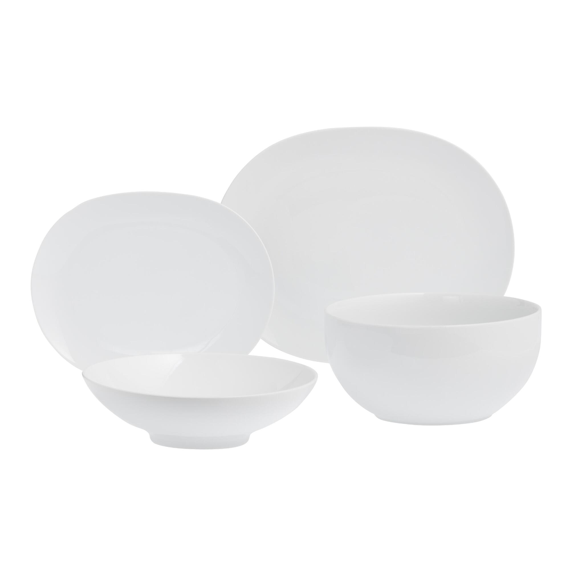 White Coupe Serveware Collection by World Market