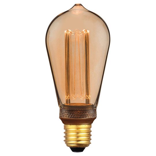 Rustiikki LED-lamppu E27 5W 1 800 K 3Step-dim gold