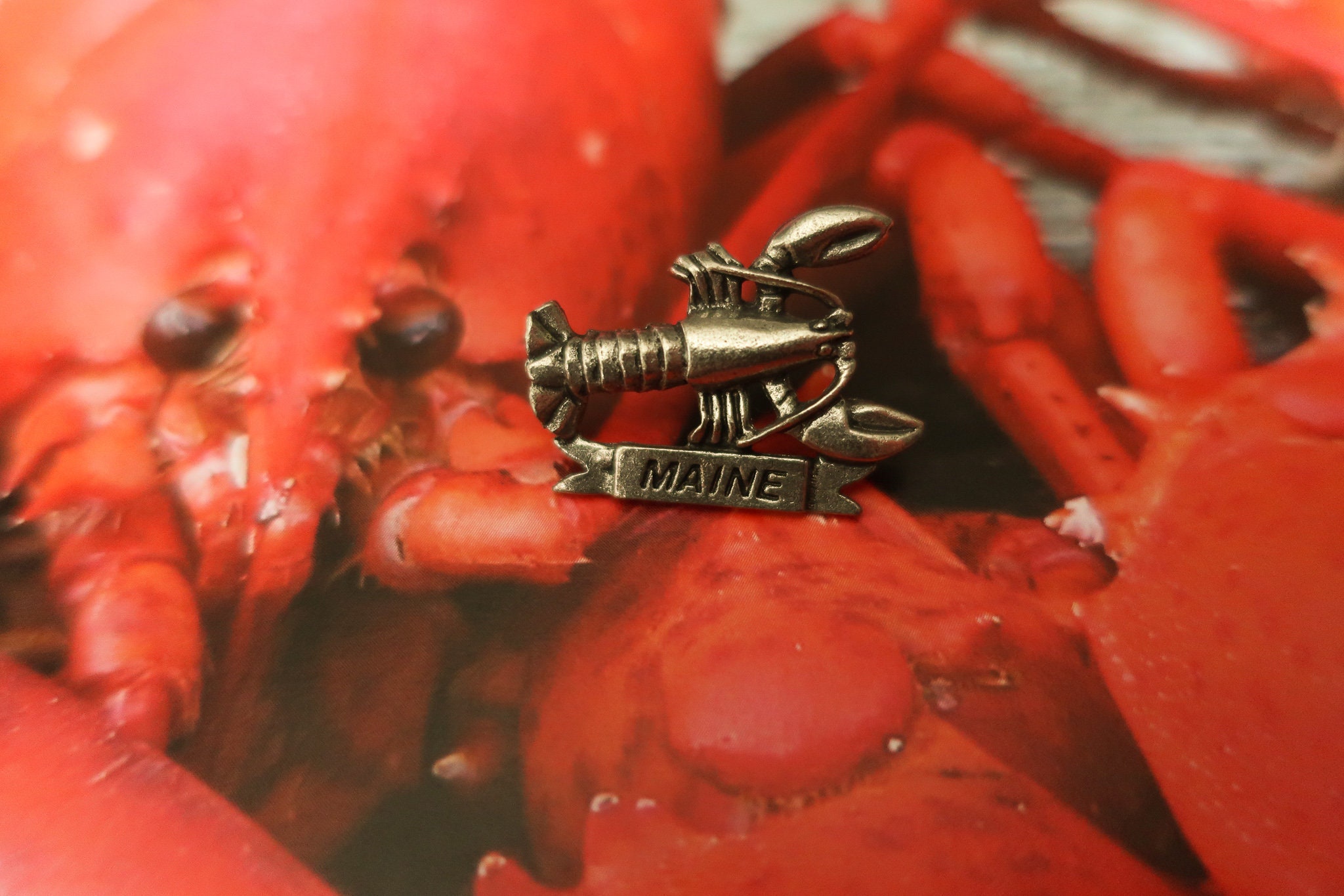 Maine Lobster Lapel Pin - Cc130 - Maine, Lobster, & Seafood Pins