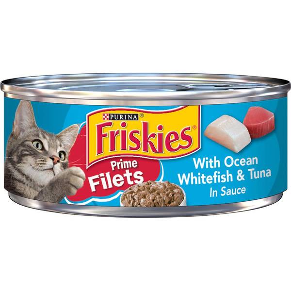 Friskies 5.5 oz Prime Filets With Ocean Whitefish & Tuna in Sauce Wet Cat Food