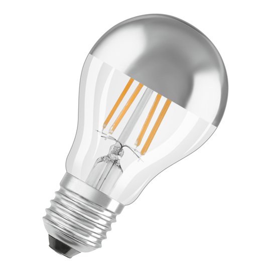 OSRAM-LED-lamppu E27 6,5W Mirror silver 2 700 K