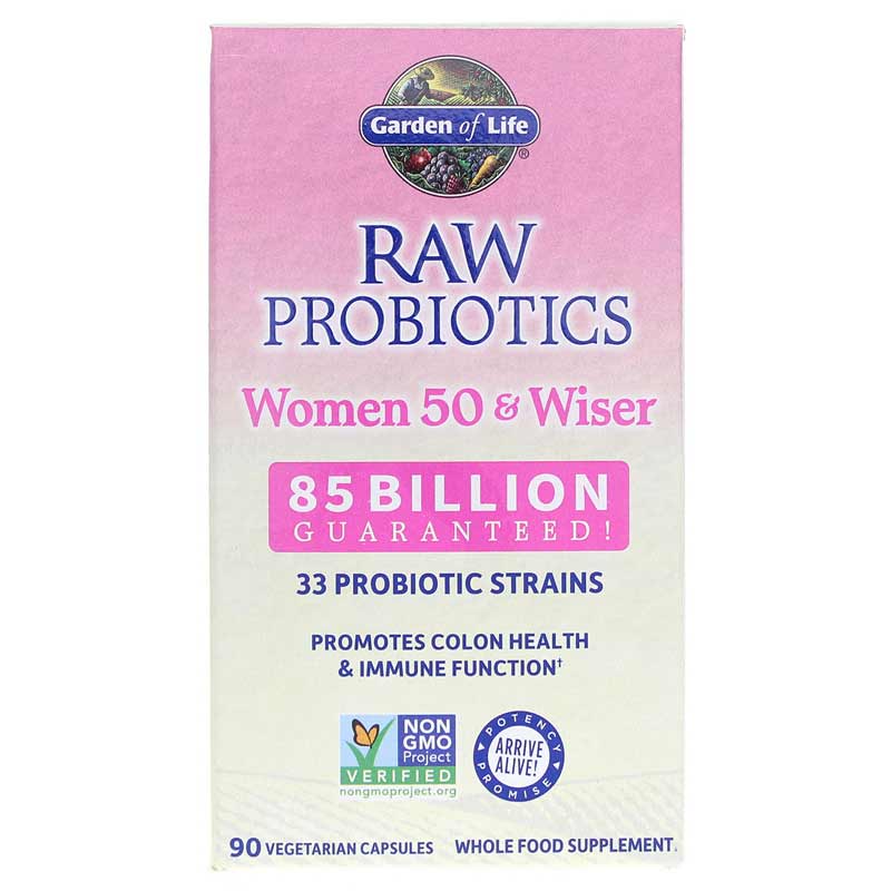 Garden of Life Raw Probiotics Women 50 & Wiser 90 Veg Capsules
